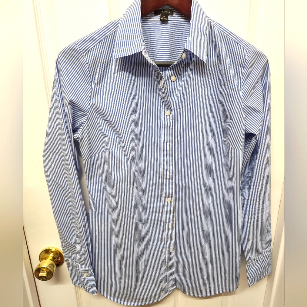 Ann Taylor Striped button-down shirt